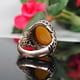 orient Massive silber Ring Turkmen Karneol Achat Afghan statement ring aus Afghanistan AQEEQ Nr- WL21/7