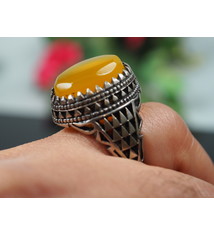 orient Massive silber Ring Turkmen Karneol Achat Afghan statement ring aus Afghanistan AQEEQ Nr- WL21/7