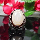 antique handmade Silver Carnelian stone turkmen statement AQEEQ eye agate ring from Afghanistan No:WL21/10