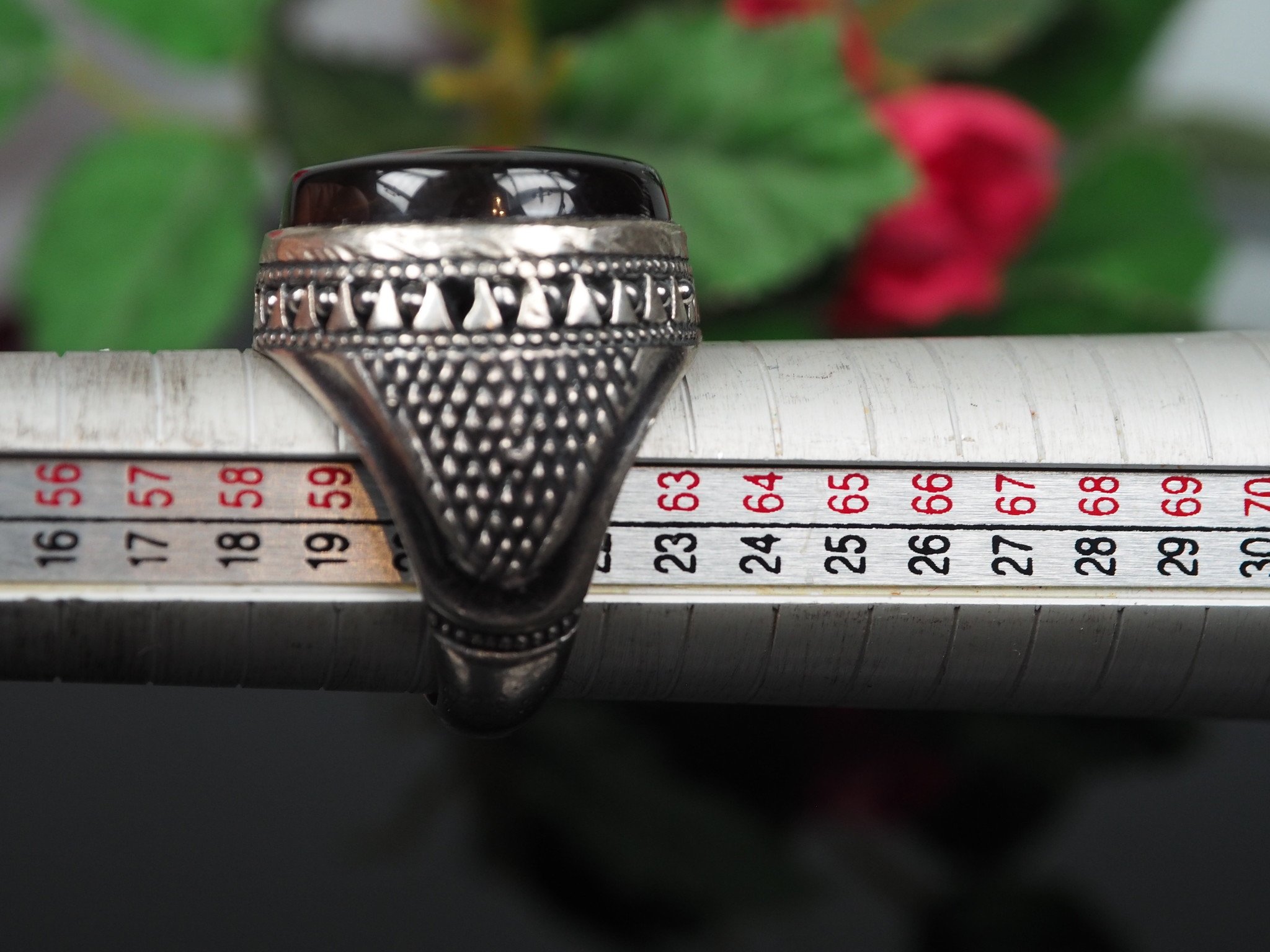 antique handmade Silver Carnelian stone turkmen statement AQEEQ ring from Afghanistan No:WL21/12