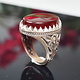 antique handmade Silver Carnelian stone turkmen statement AQEEQ ring from Afghanistan No:WL21/19