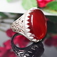 antique handmade Silver Carnelian stone turkmen statement AQEEQ ring from Afghanistan No:WL21/19
