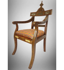 Antique  Qajar (khatamkari technique)  chair Persia, 19th Century No:D