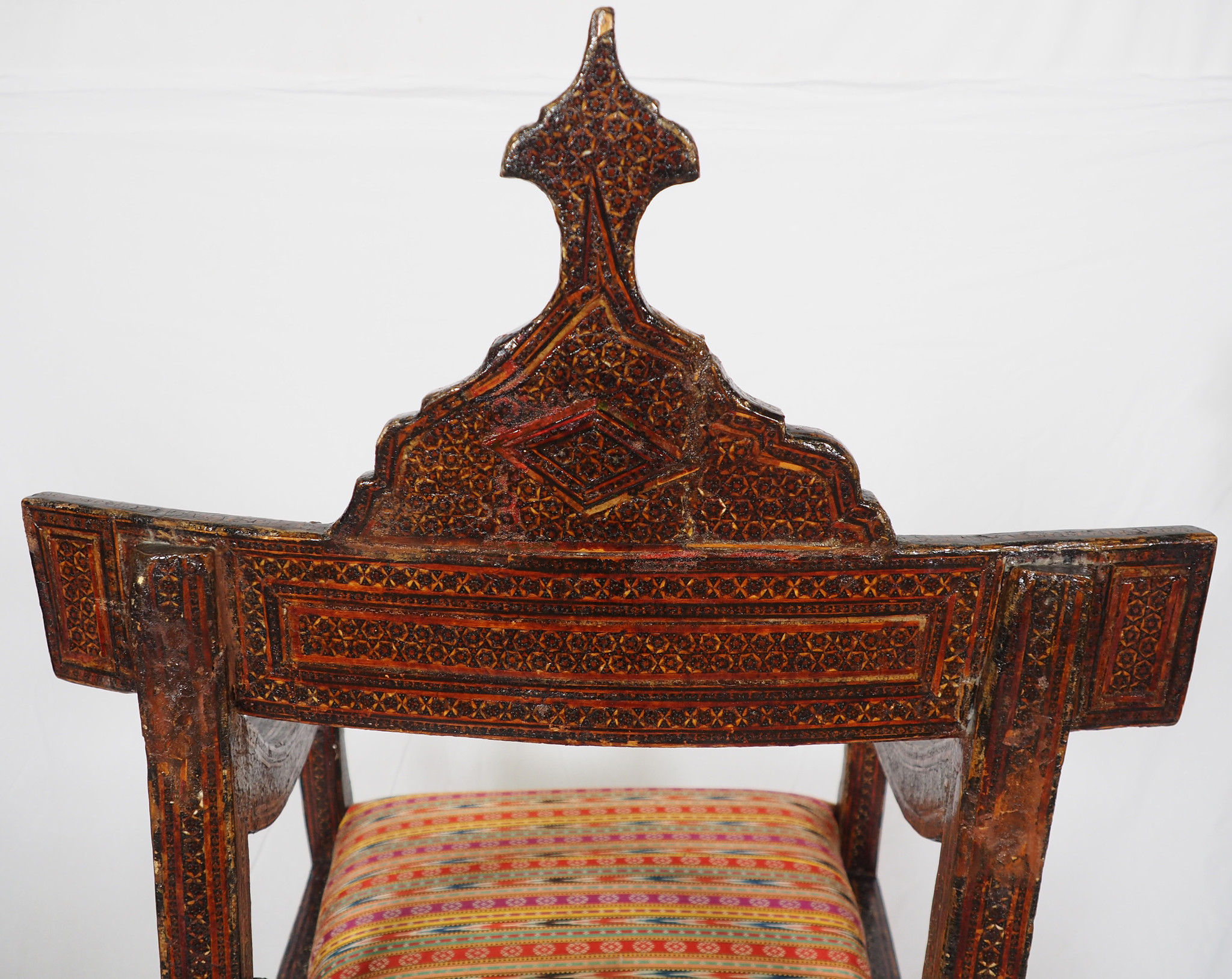 antik islamische Qajar Khatamkari Stuhl Nr:A