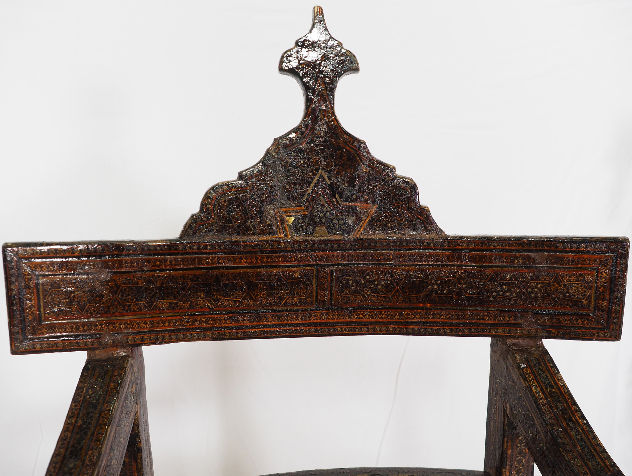 antik islamische Qajar Khatamkari Stuhl Nr:A