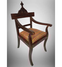 Antique Qajar (khatamkari technique)  chair Persia, 19th Century No: A
