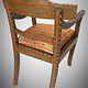 Antique Qajar (khatamkari technique)  chair  , 19th Century No: C