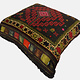 antique very rare Balochi nomadic carpet cushion orient nomad rug seat Bohemian Afghanistan pillow 21/2