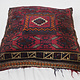 antique very rare Balochi nomadic carpet cushion orient nomad rug seat Bohemian Afghanistan pillow 21/5