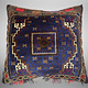 antique very rare Balochi nomadic carpet cushion orient nomad rug seat Bohemian Afghanistan pillow 21/7