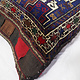 antique very rare Balochi nomadic carpet cushion orient nomad rug seat Bohemian Afghanistan pillow 21/7