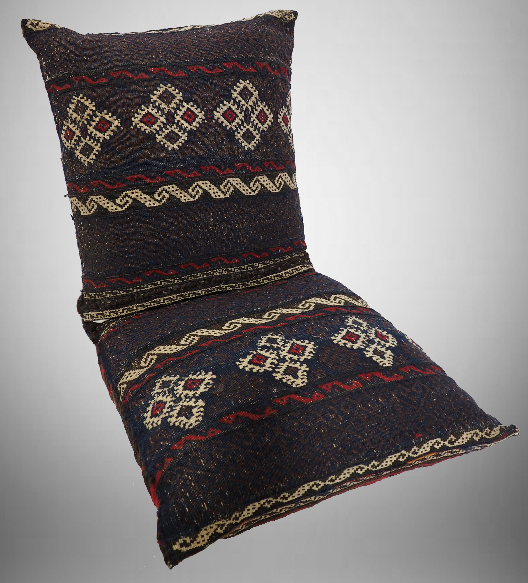 antique beloch Malaki  kilim nomadic Doublebag saddle bag khorjin Afghanistan No:37