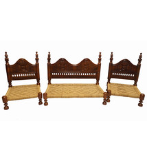 3-teilige orientalische Sitzecke Sofagarnitur Sessel Stuhl Nuristan Afghanistan