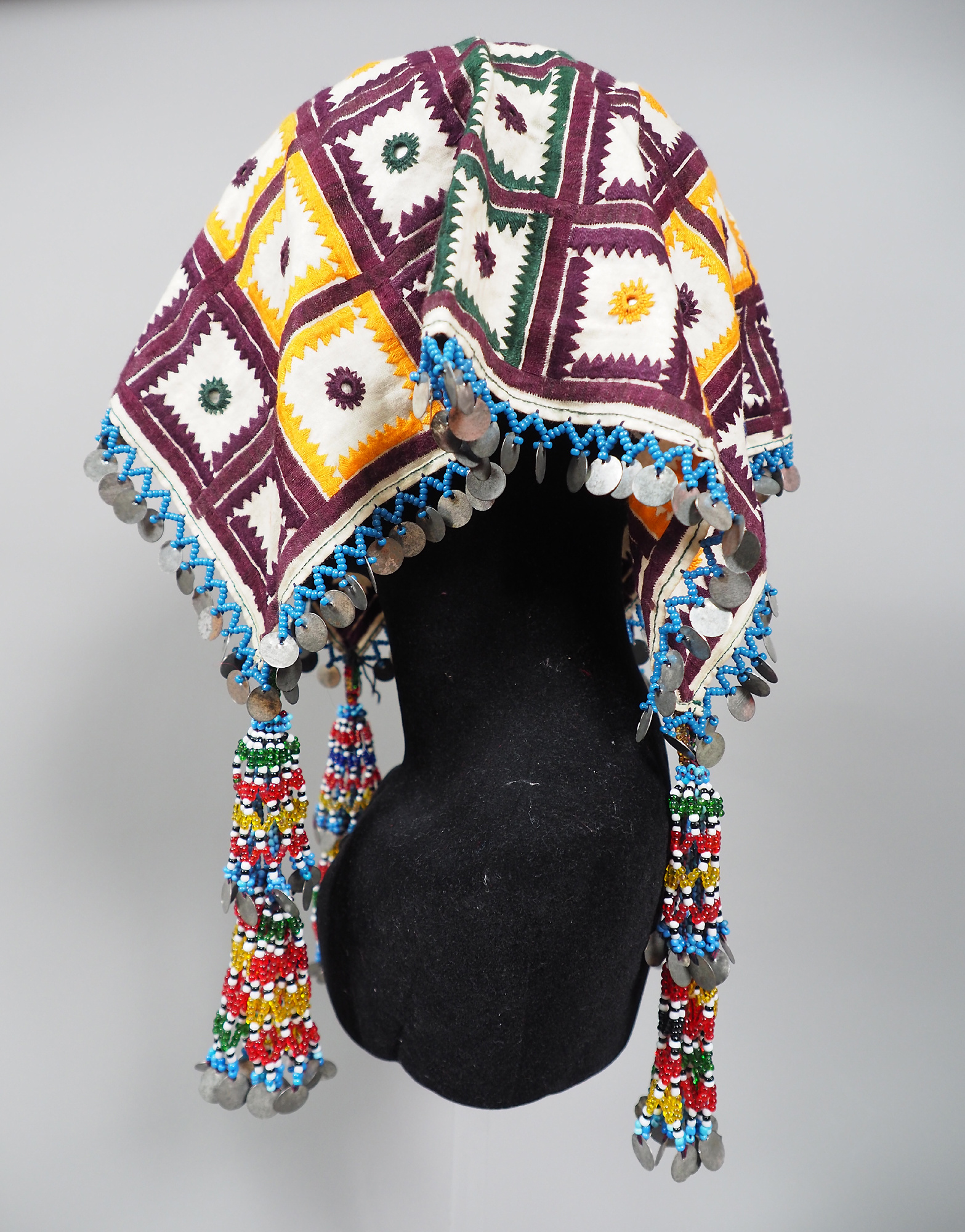 hand embroidered banjara groom wedding headdress Sindh Pakistan. No:21/4