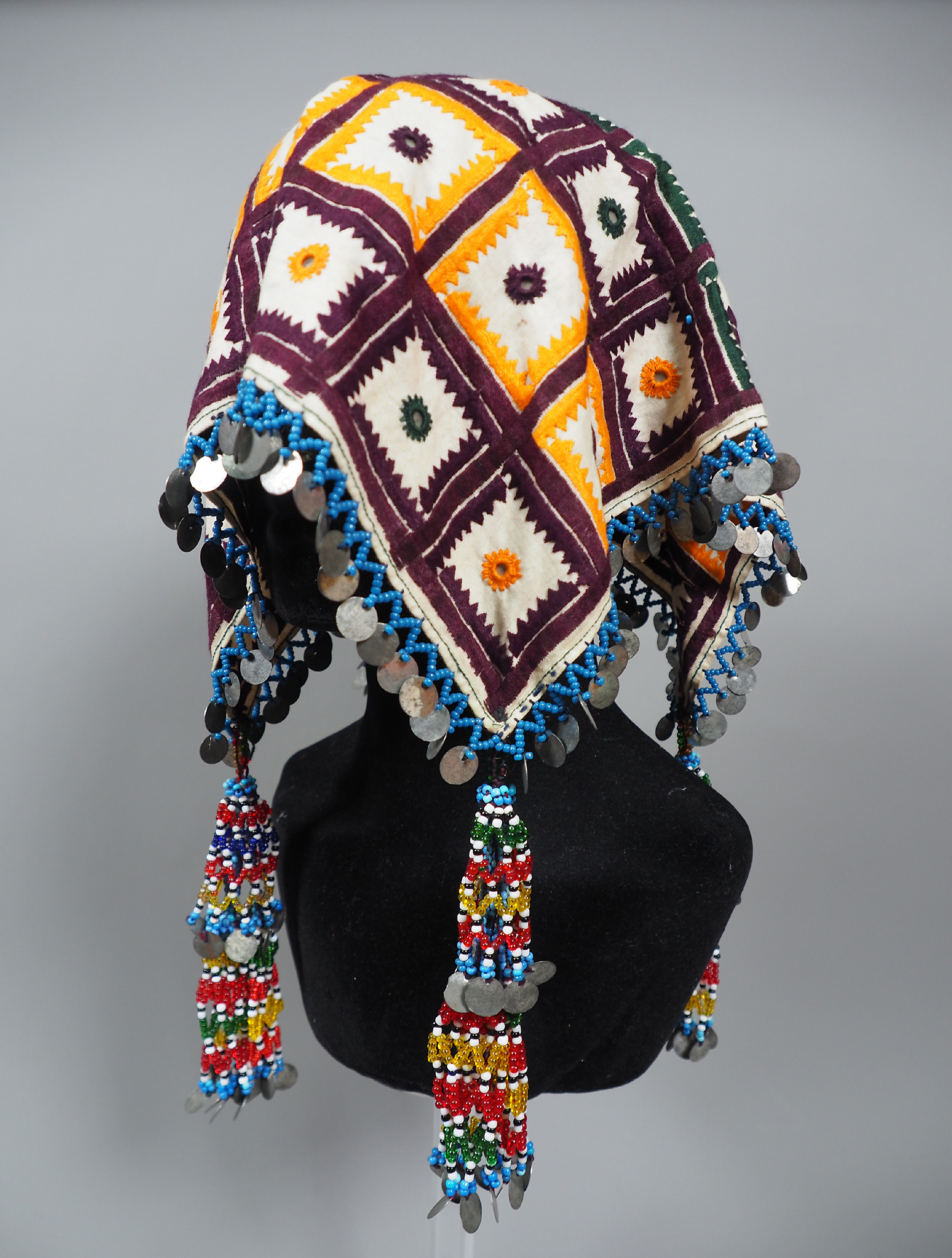 hand embroidered banjara groom wedding headdress Sindh Pakistan. No:21/4