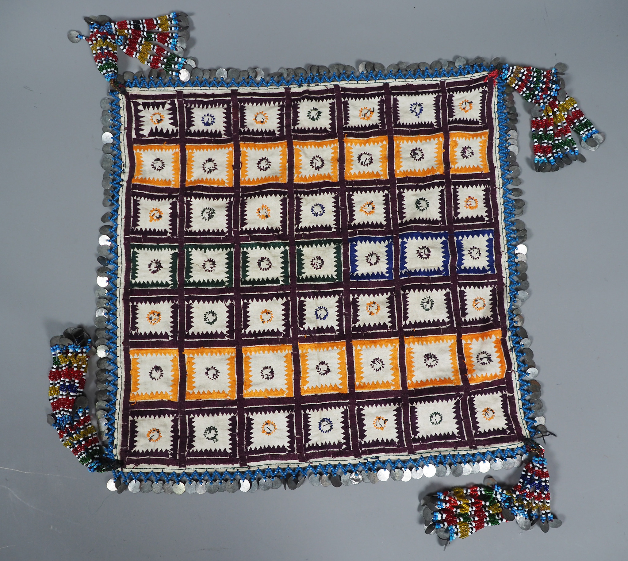 hand embroidered banjara groom wedding headdress Sindh Pakistan. No:21/4