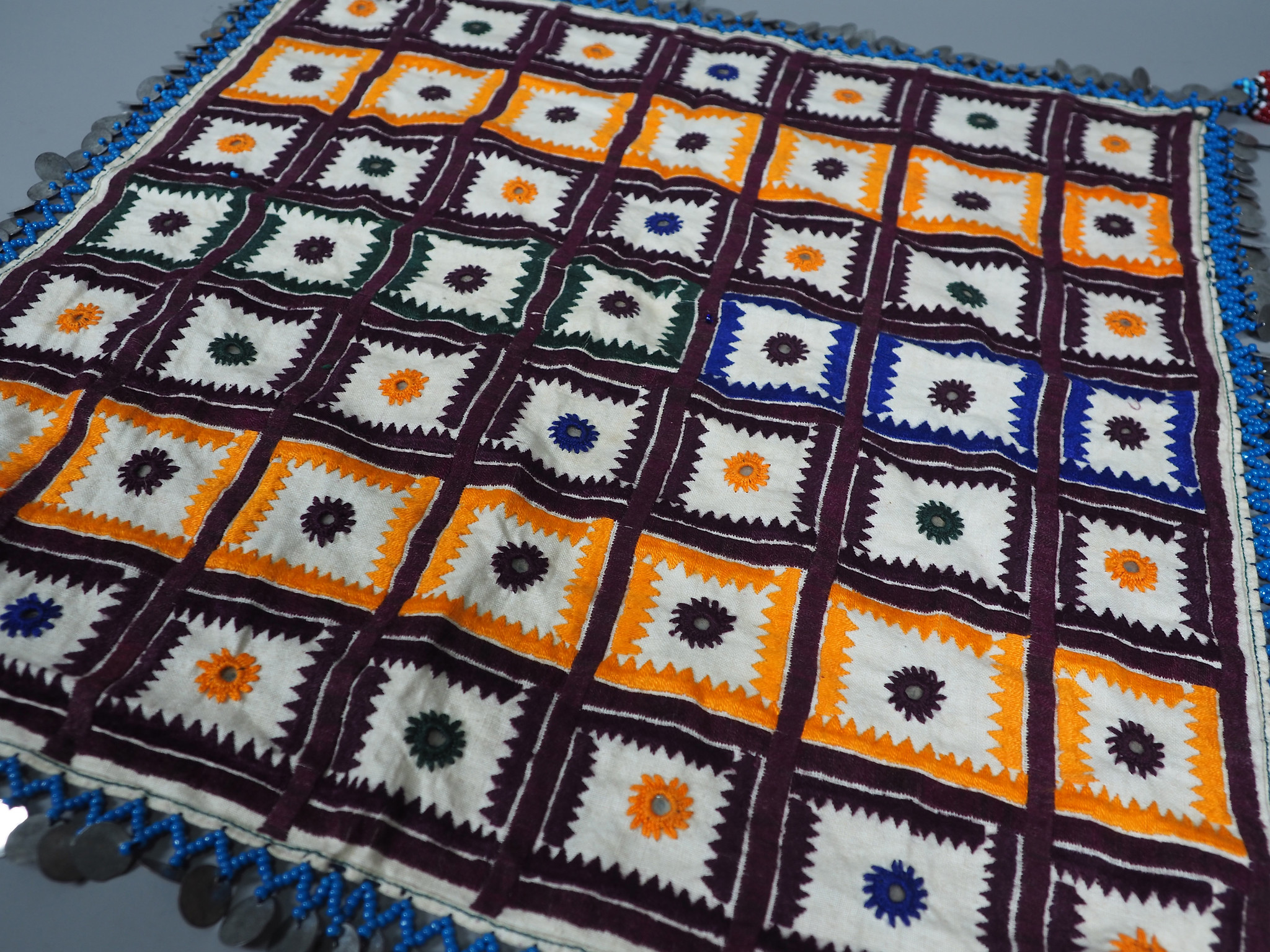 hand embroidered banjara groom wedding headdress Sindh Pakistan. No:21/4