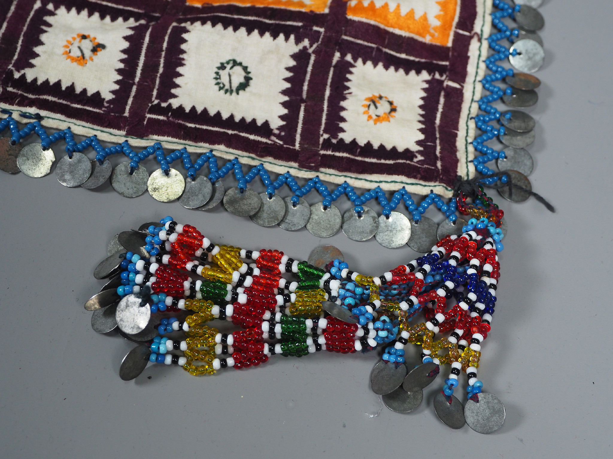 hand embroidered banjara groom wedding headdress Sindh Pakistan. No:21/4
