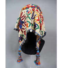 hand embroidered banjara groom wedding headdress Sindh Pakistan. No:21/2