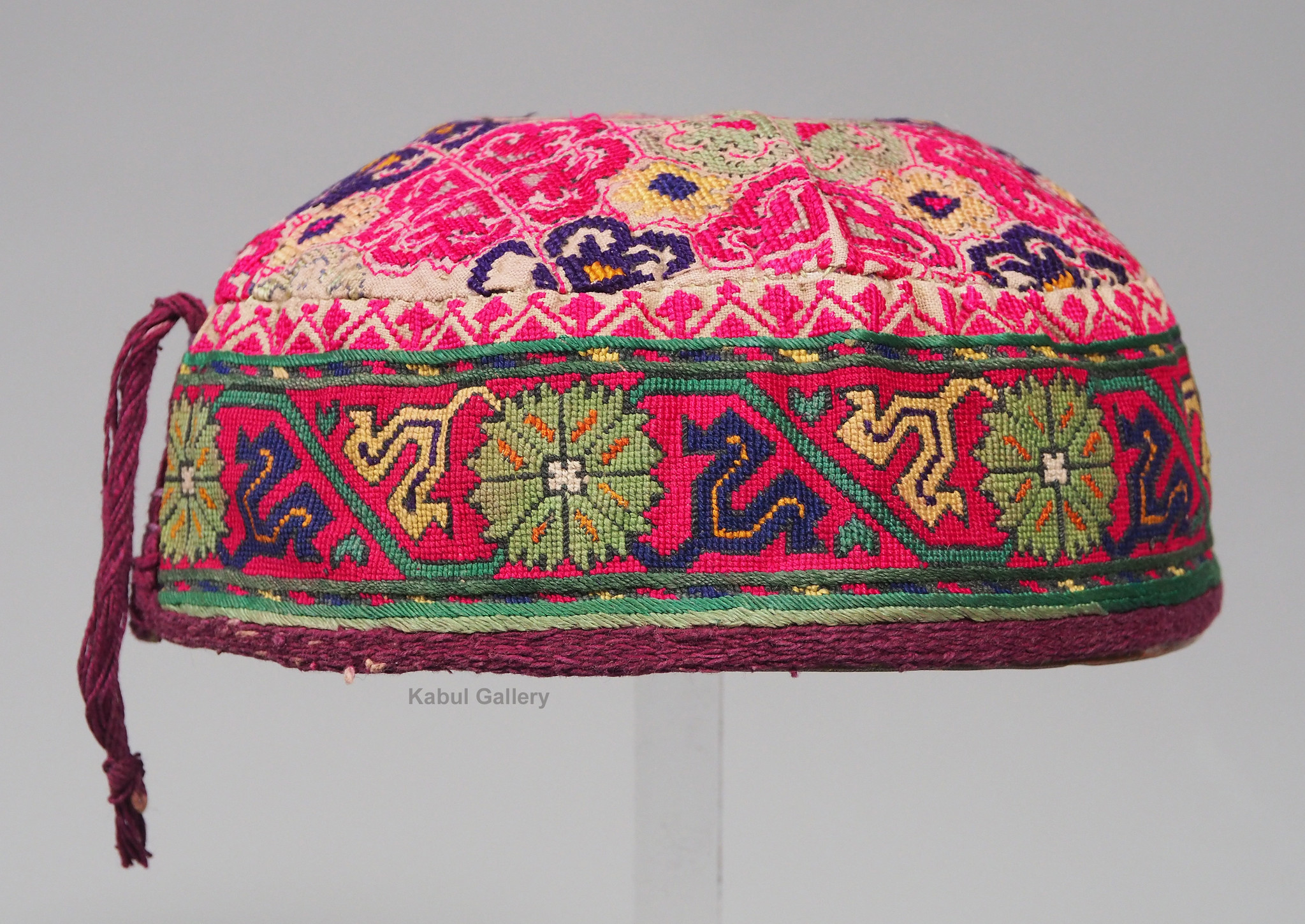 hand embroidered Women’s Caps and Ceremonial Headdress from Gilgit-Baltistan No:21/ i