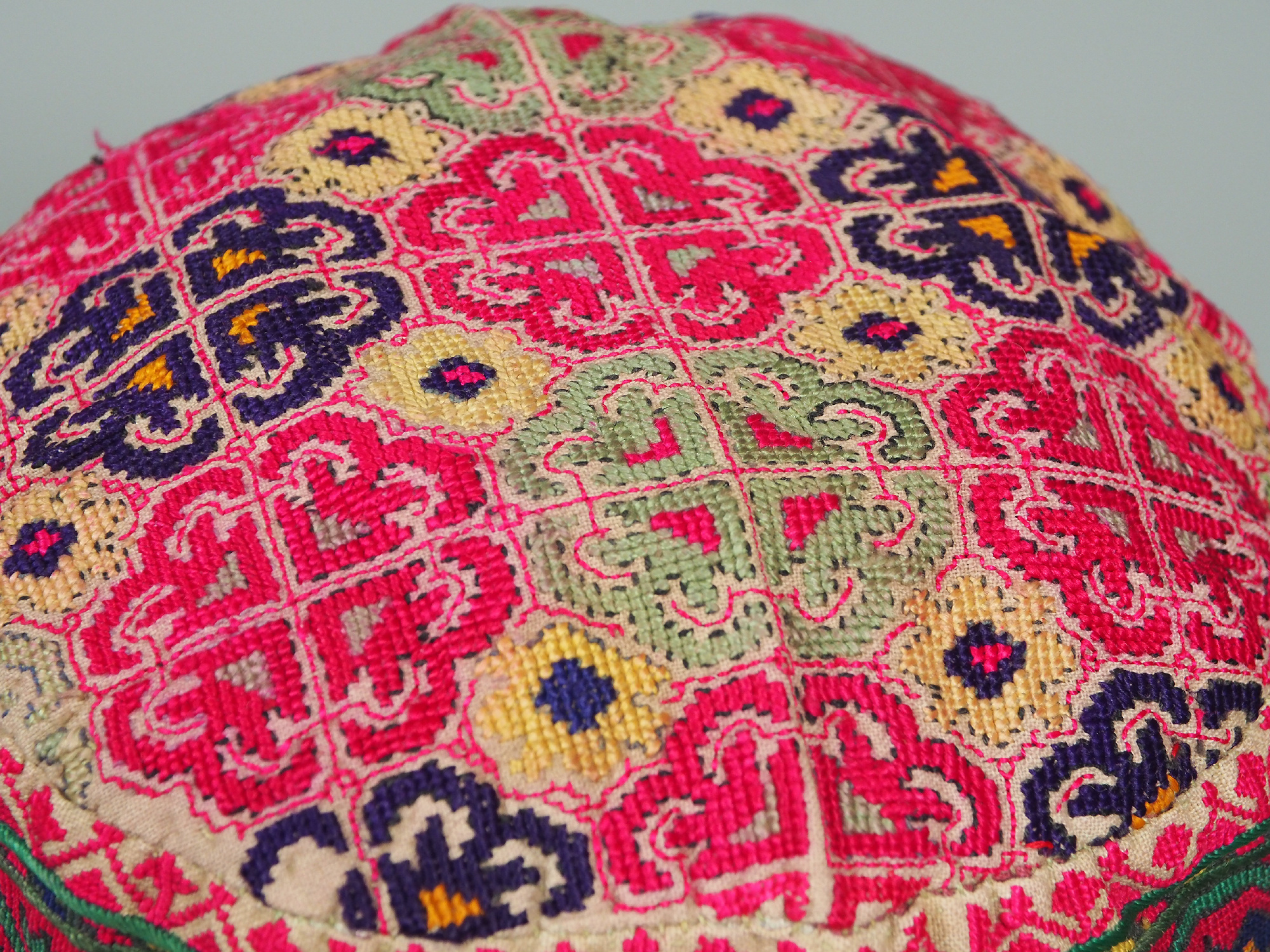 hand embroidered Women’s Caps and Ceremonial Headdress from Gilgit-Baltistan No:21/ i