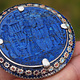 antique enamelled Multan Sindhi Jewellery Ring  Lapis Lazuli seal stone No:WL21D