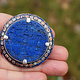 antique enamelled Multan Sindhi Jewellery Ring  Lapis Lazuli seal stone No:WL21D