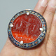 antique enamelled Multan Sindhi Jewellery Ring  carnelian seal stone No:WL21 -E