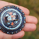 antique enamelled Multan Sindhi Jewellery Ring Lapiss lazuli seal stone No:WL21F