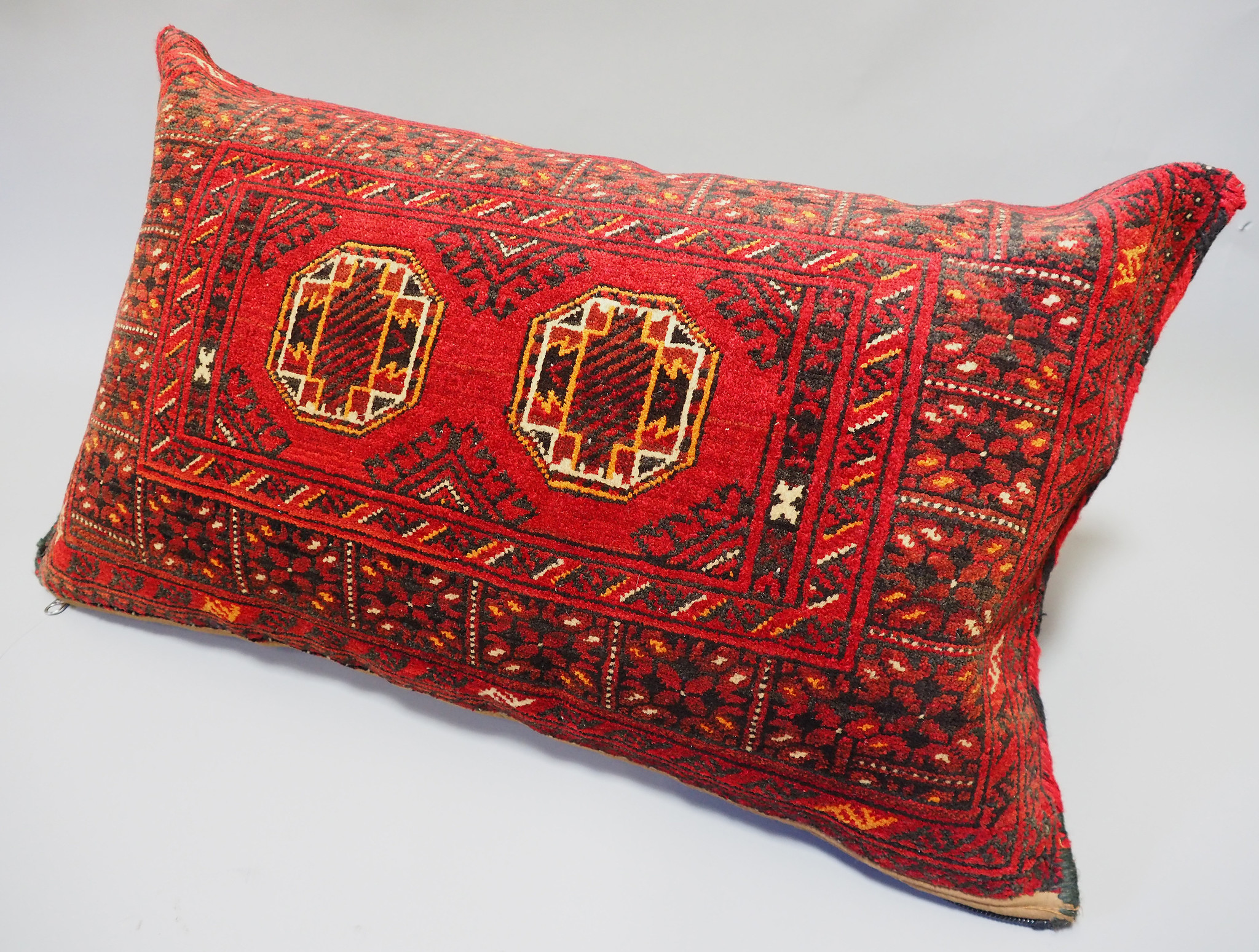 orient Afghan Tukmeische Teppich nomaden Handgeknüpft wollen Hochzeit Kissen sitzkissen bodenkissen cushion 1001-nacht aus Afghanistan BS/1