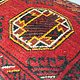 rare Hand knotted Turkmen wedding carpet cushion orient nomad rug seat Bohemian Afghanistan pillow  BS/1