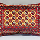 77x52 cm rare Hand knotted Turkmen wedding carpet cushion orient nomad rug seat Bohemian Afghanistan pillow  BS/3