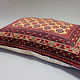 77x52 cm rare Hand knotted Turkmen wedding carpet cushion orient nomad rug seat Bohemian Afghanistan pillow  BS/3