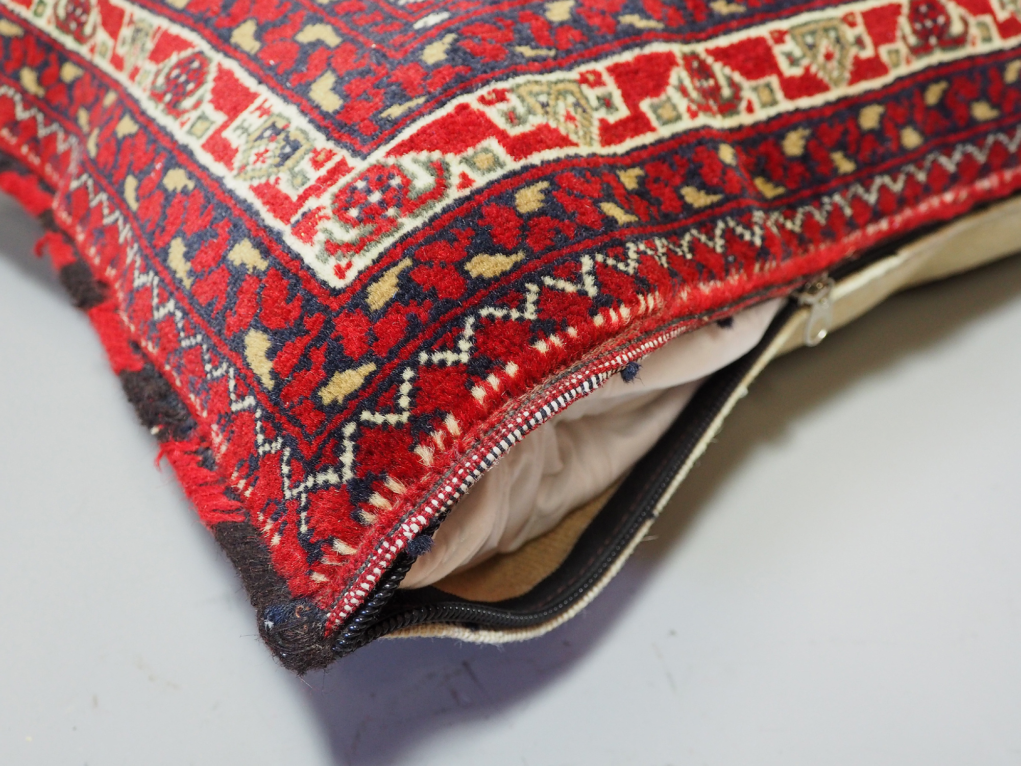 orient Afghan Tukmeische Teppich nomaden Handgeknüpft wollen Hochzeit Kissen sitzkissen bodenkissen cushion 1001-nacht aus Afghanistan BS/3