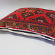 rare Hand knotted Turkmen wedding carpet cushion orient nomad rug seat Bohemian Afghanistan pillow  BS/6