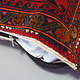 rare Hand knotted Turkmen wedding carpet cushion orient nomad rug seat Bohemian Afghanistan pillow  BS/6