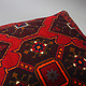 rare Hand knotted Turkmen wedding carpet cushion orient nomad rug seat Bohemian Afghanistan pillow  BS/6