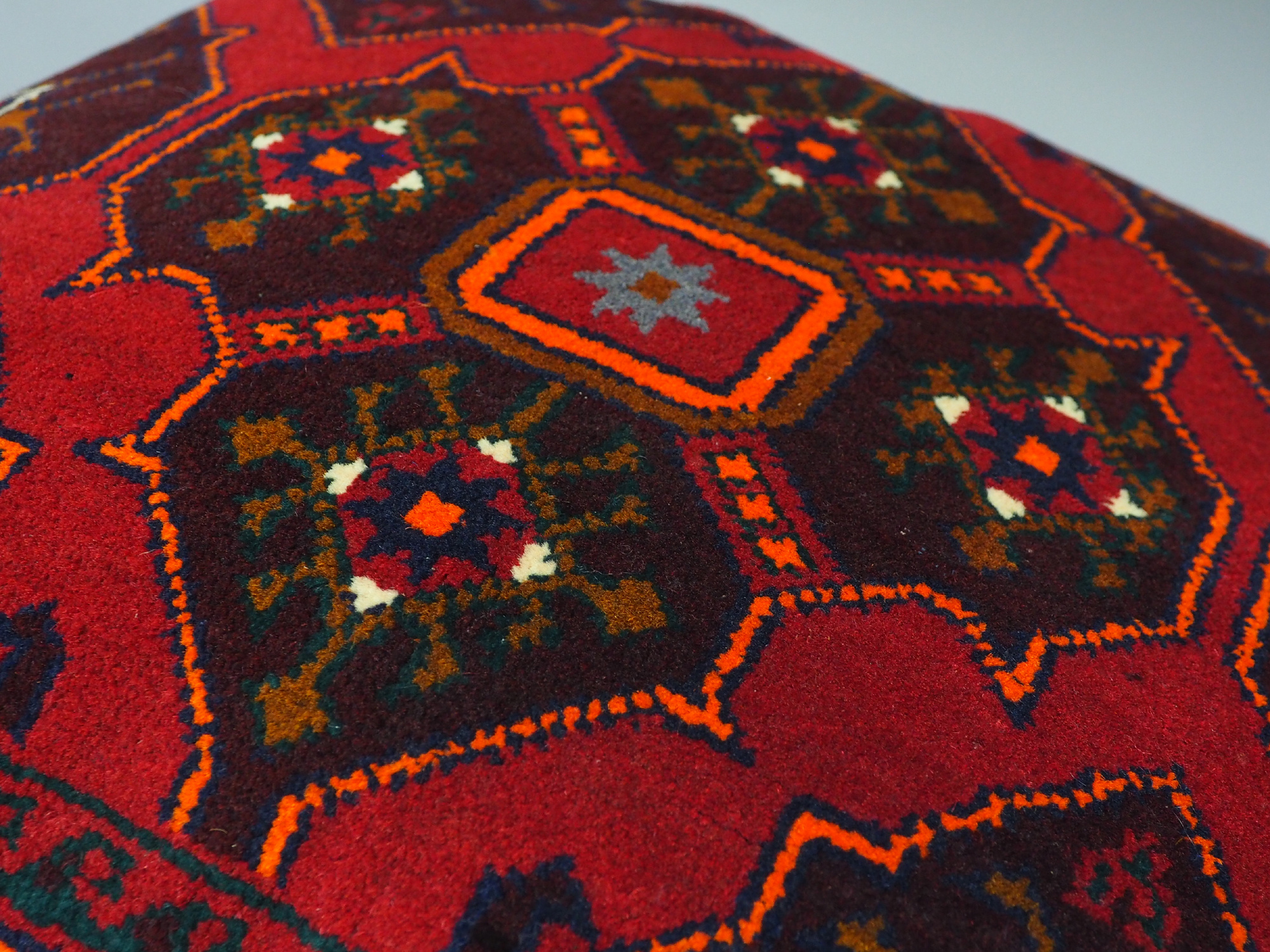 rare Hand knotted Turkmen wedding carpet cushion orient nomad rug seat Bohemian Afghanistan pillow  BS/6