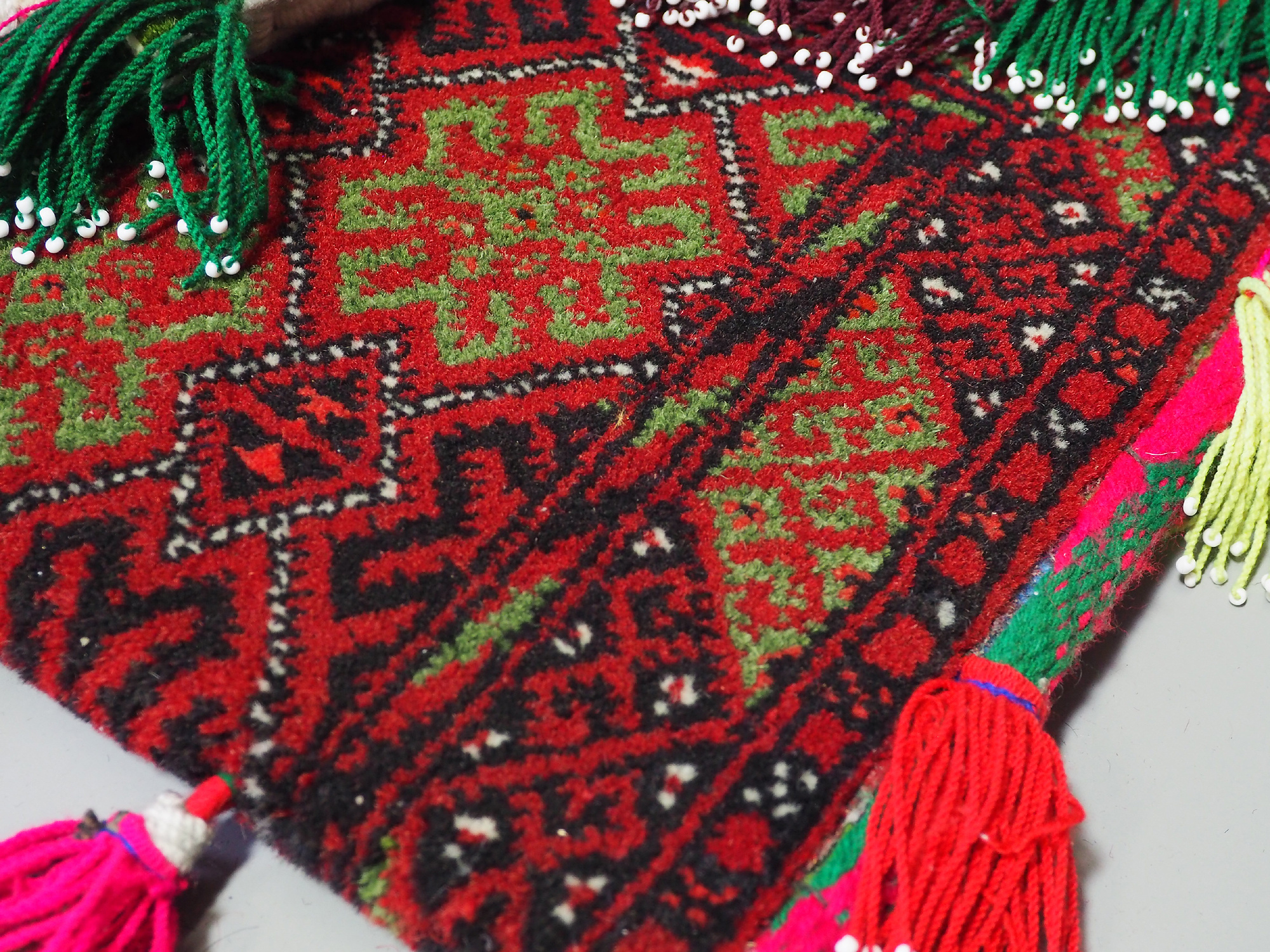 rare Hand knotted Turkmen wedding carpet Vintage Bag orient nomad rug ladies handbag Bohemian slingbag Afghanistan