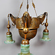 Antique Egyptian Morocco Middle Eastern / Islamic Brass Hanging Mosque Lamp Ceiling lamp