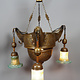 Antique Egyptian Morocco Middle Eastern / Islamic Brass Hanging Mosque Lamp Ceiling lamp