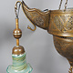Antique Egyptian Morocco Middle Eastern / Islamic Brass Hanging Mosque Lamp Ceiling lamp