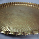 55 cm Antique ottoman orient Islamic  Hammer Engraved Brass table Tea table side table Tray from Afghanistan  No-21/F