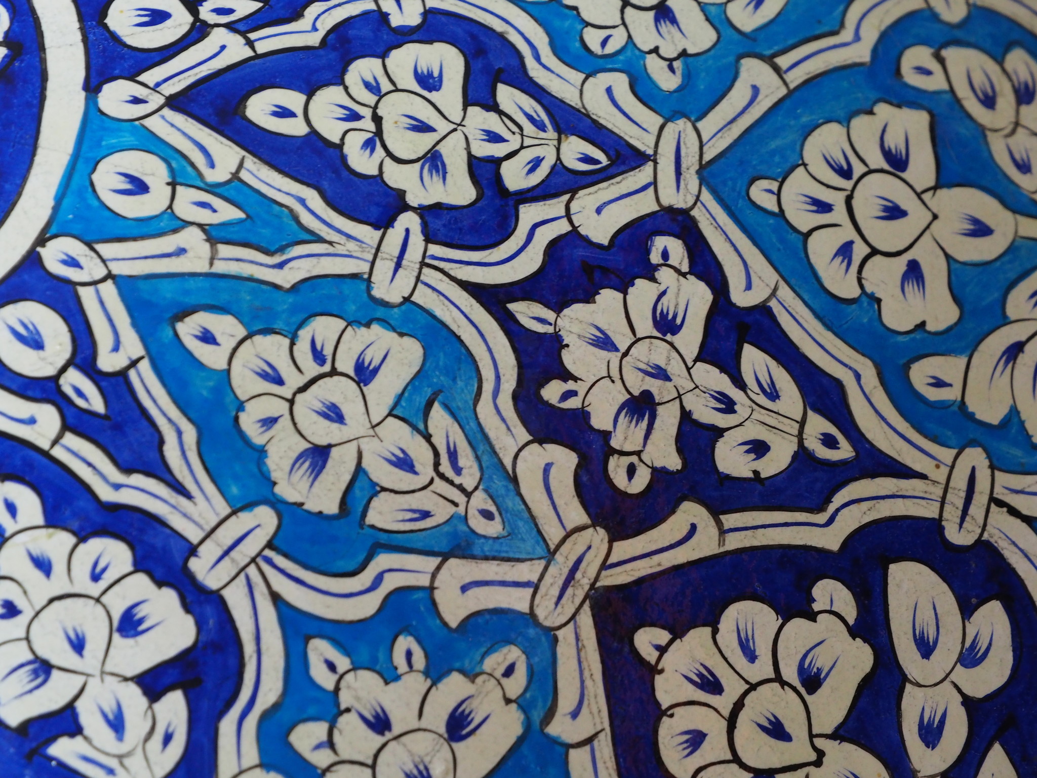 orientalische handbemalte Lampe Kamelleder  Wandlampe  aus Multan Pakistan W/7