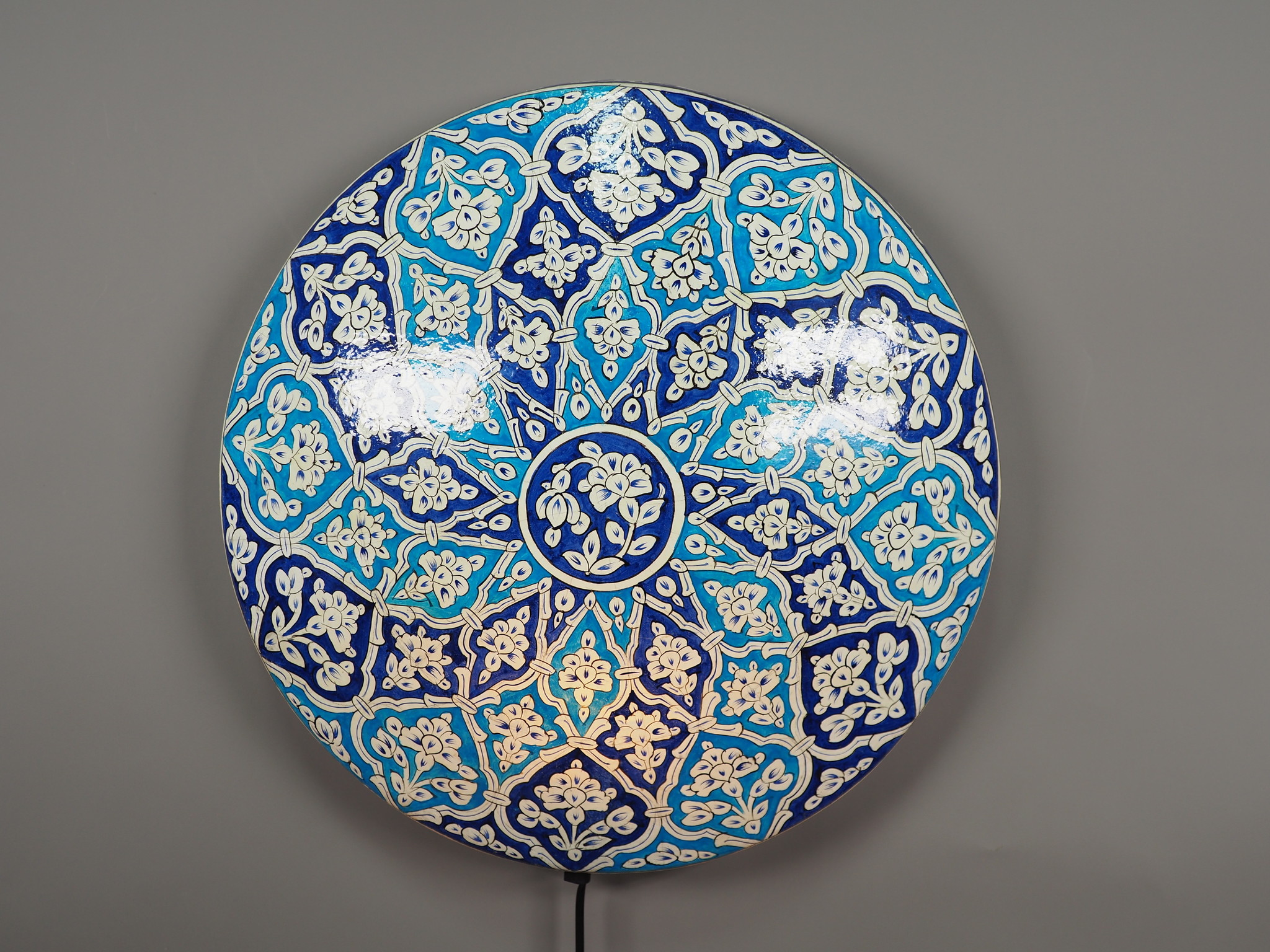 orientalische handbemalte Lampe Kamelleder  Wandlampe  aus Multan Pakistan W/7