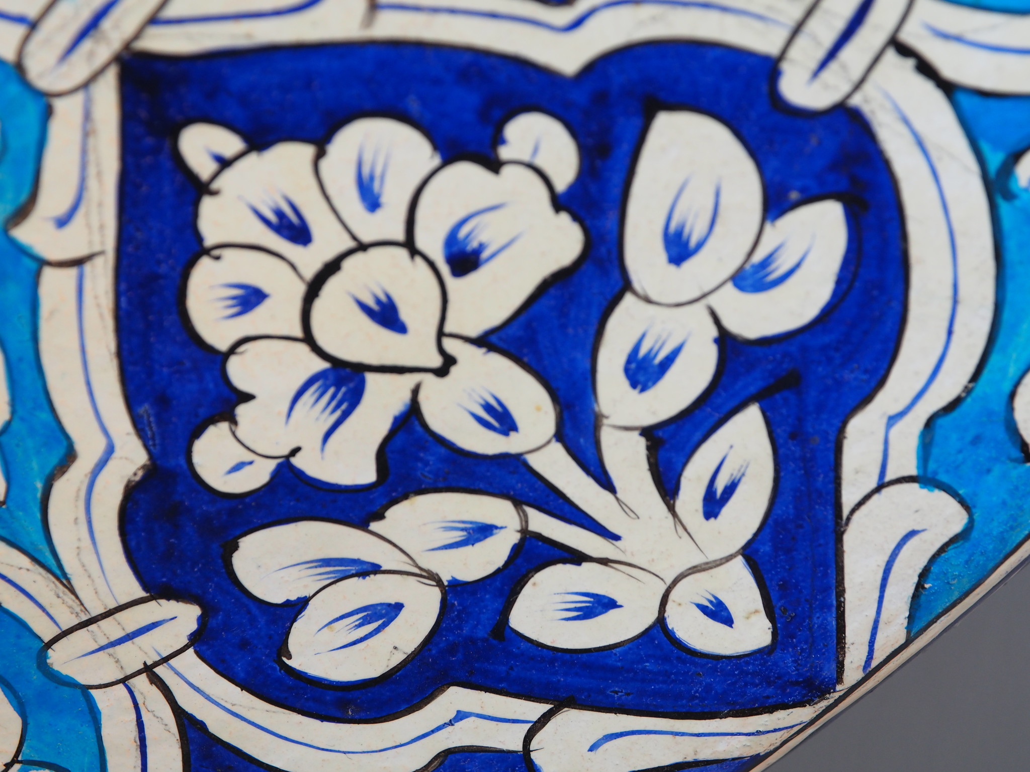 orientalische handbemalte Lampe Kamelleder  Wandlampe  aus Multan Pakistan W/7