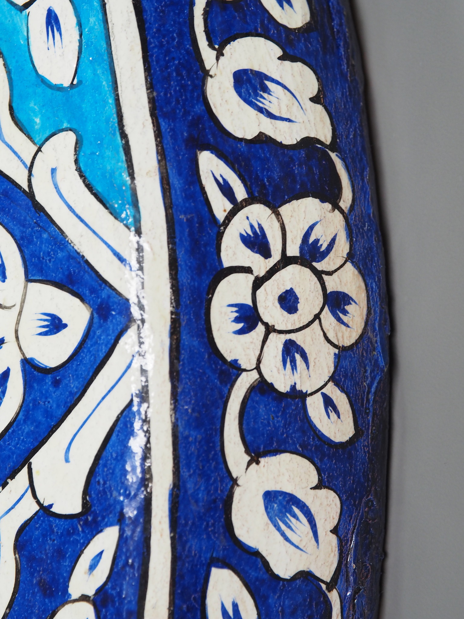 orientalische handbemalte Lampe Kamelleder  Wandlampe  aus Multan Pakistan W/7