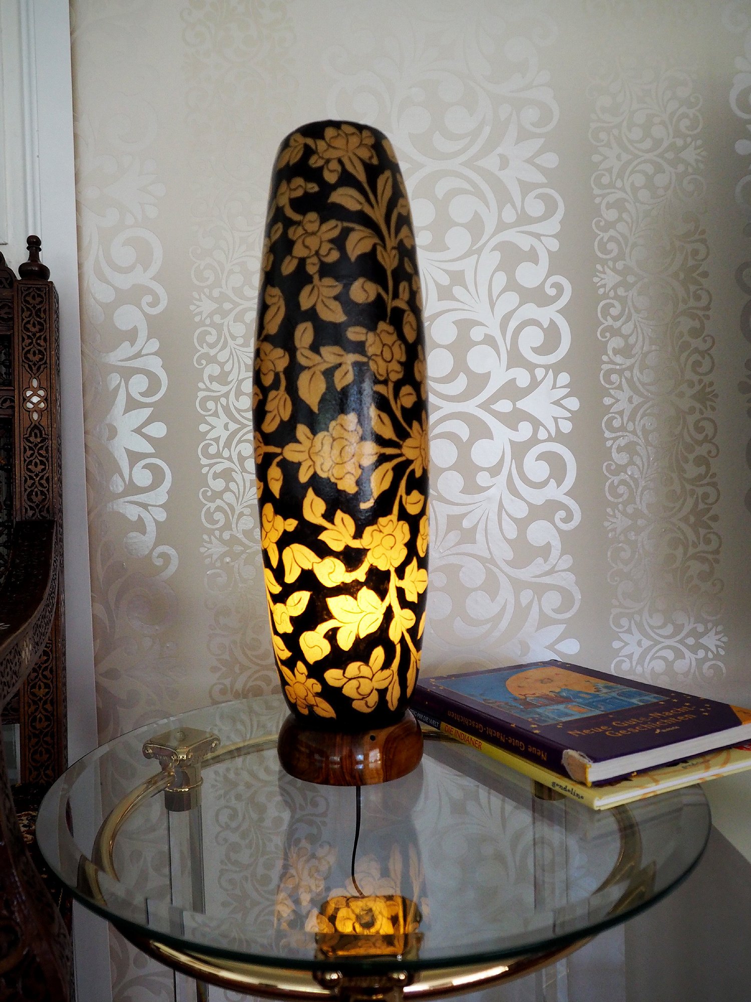 Camel Skin leather  table lamp IT/1