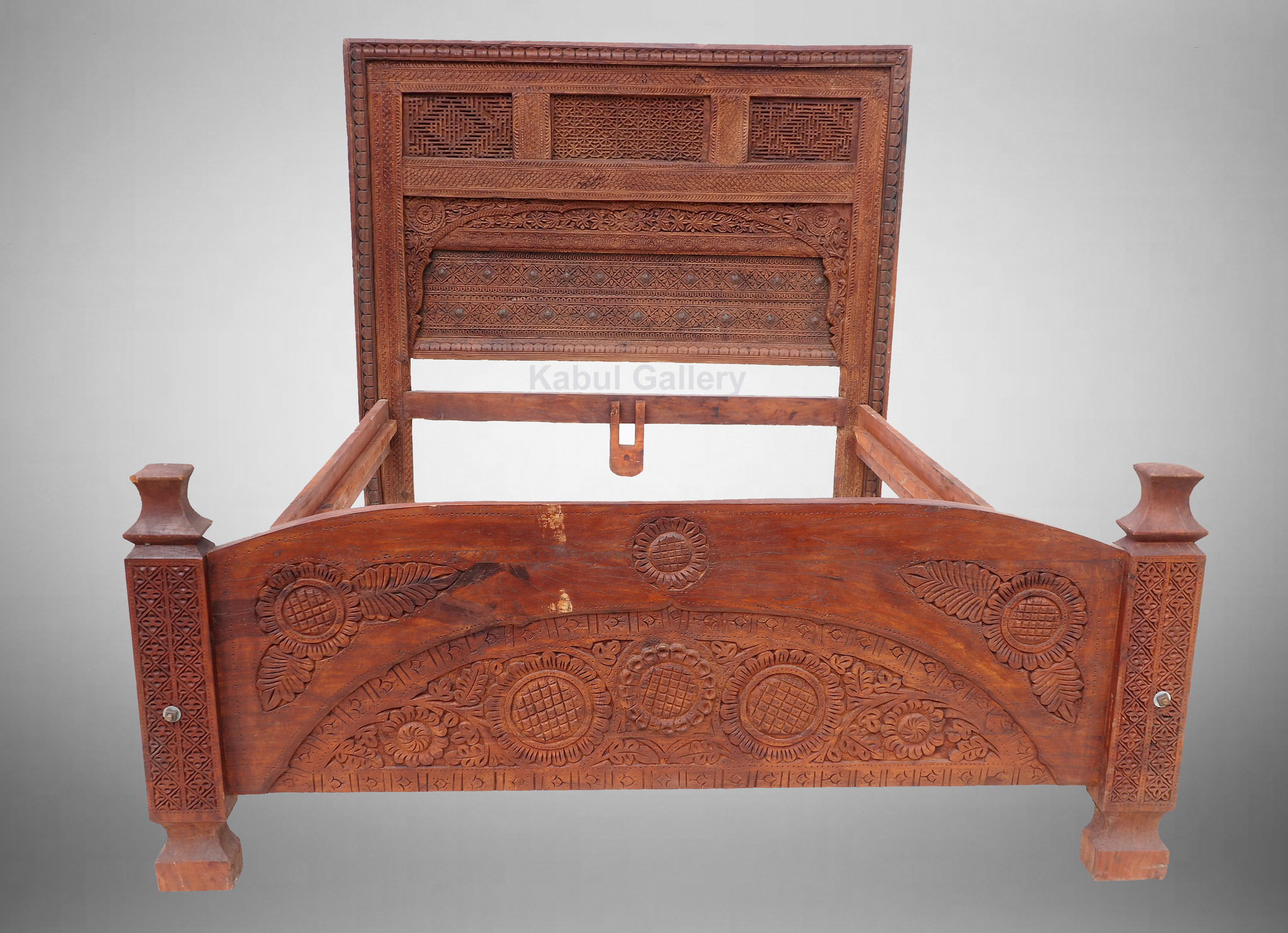 Antique double bed  swat valley No:WL/B