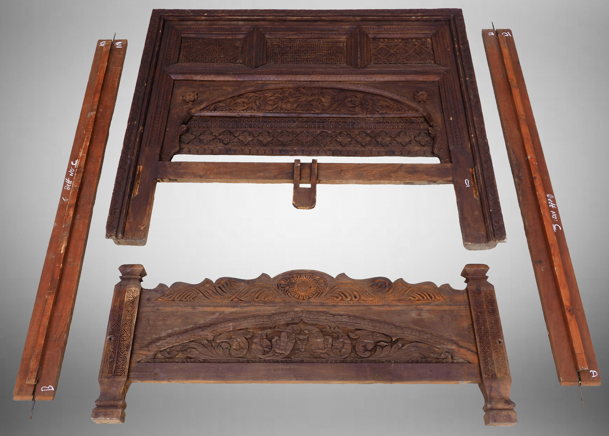 Antique double bed  swat valley No:WL/C